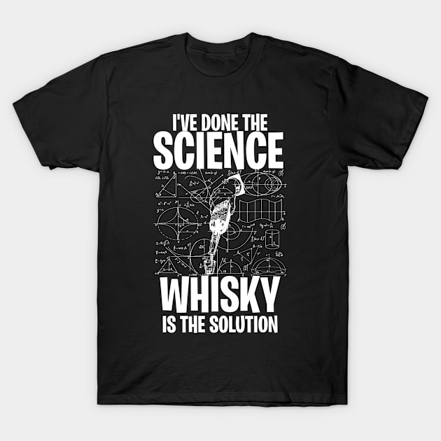 Science Whisky Gift T-Shirt by KultureinDeezign